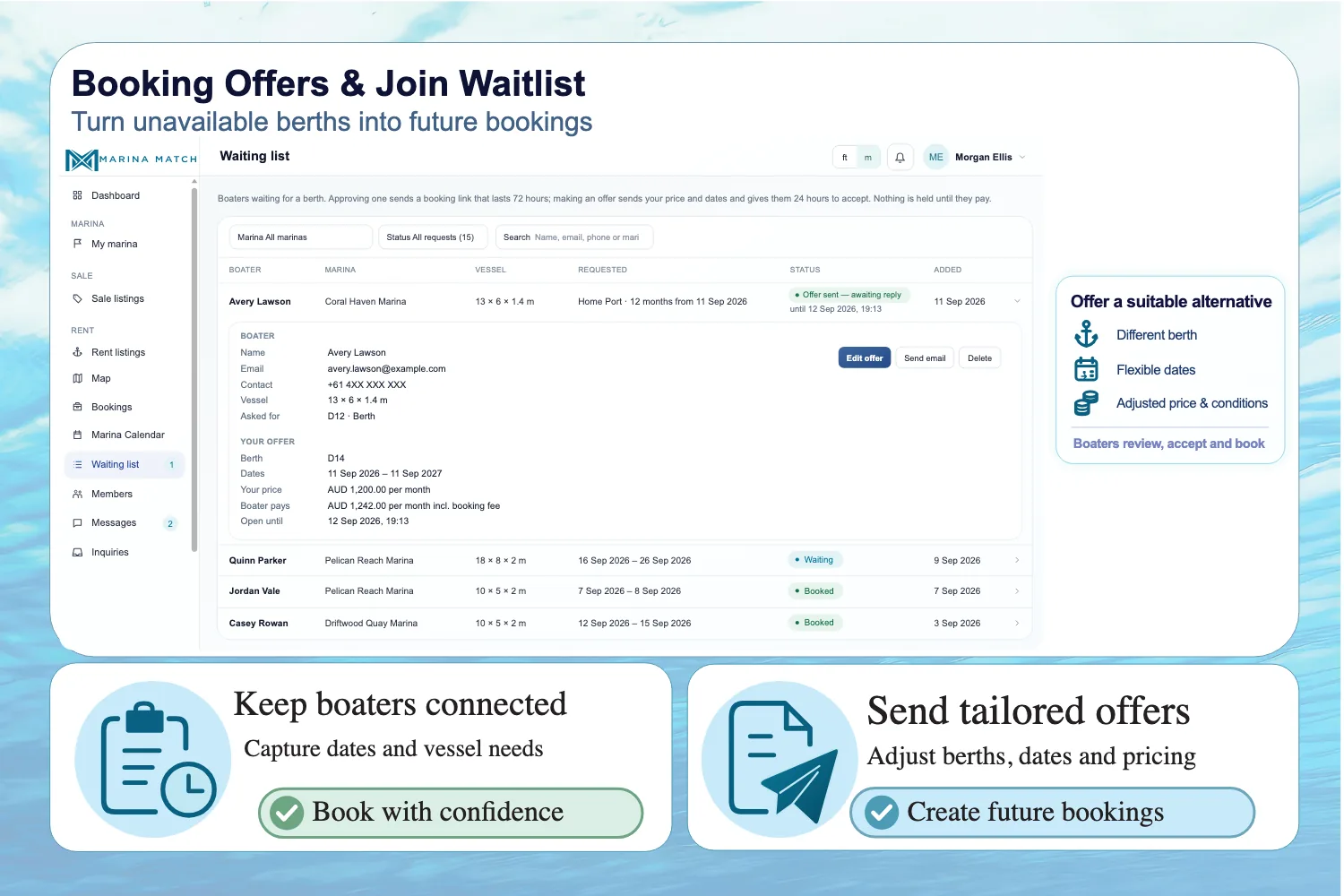 Booking Offers & Join Waitlist
